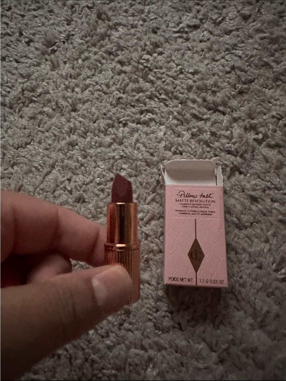 Charlotte Tilbury Pillow Talk Matte Revolution Lipstick - Dusty Rose mini